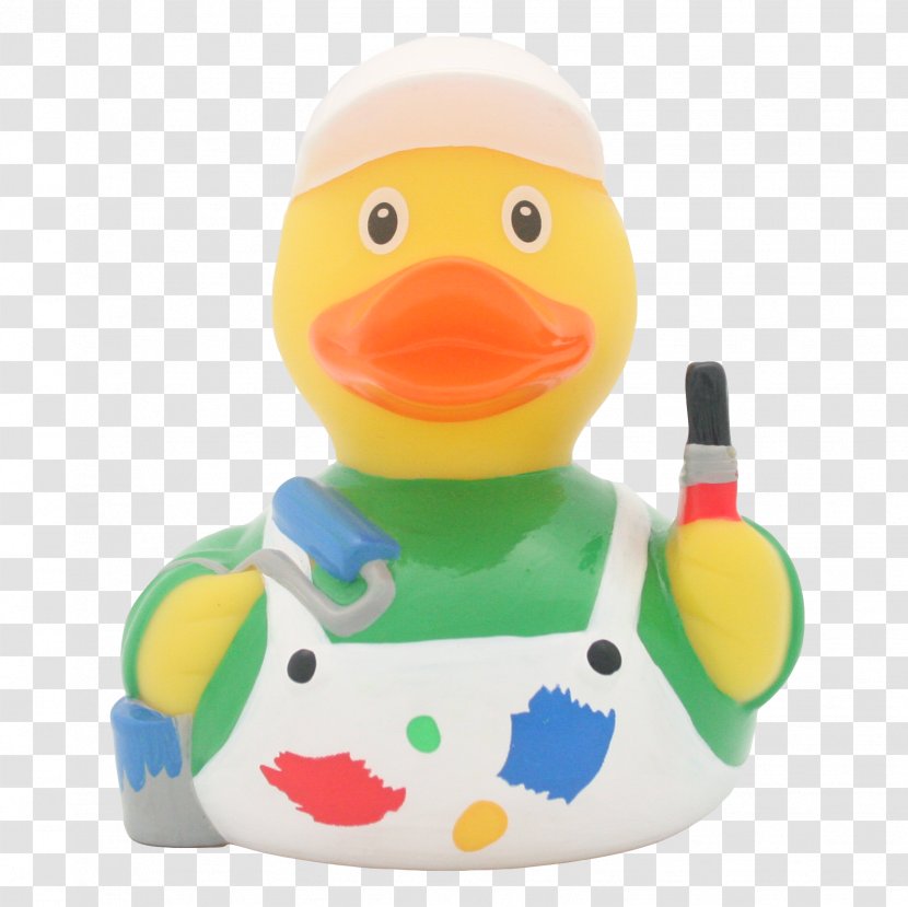 Rubber Duck Painter Plastic Painting Transparent PNG