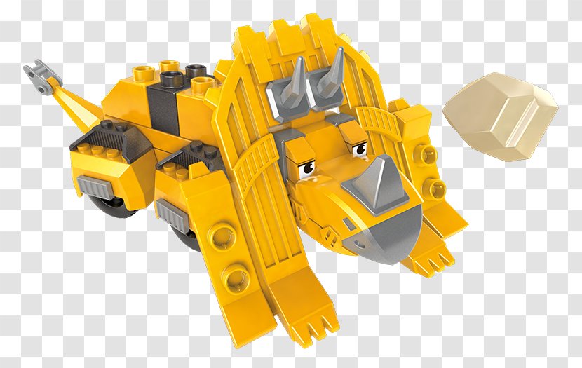 Toy Bulldozer Mega Brands Vehicle Construx Dinotrux Dino Crater Rumble - Bloks First Builders 123 Learning Train Transparent PNG