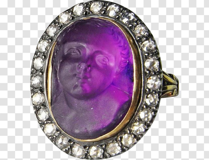 Jewellery Amethyst Ring Cameo Gold - Bracelet Transparent PNG