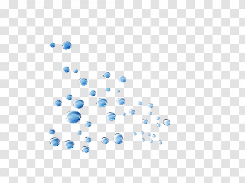 Blue Drop Circle Water - Droplets Transparent PNG
