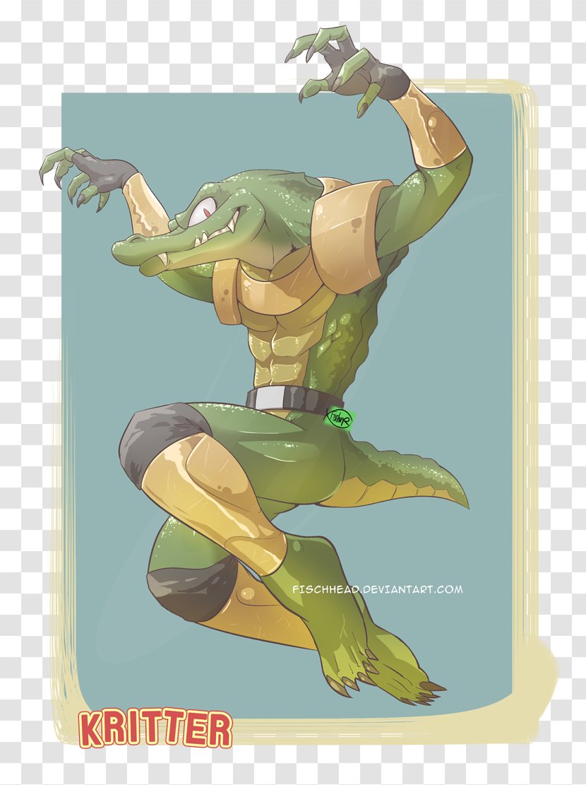 Kremling Illustration Cartoon Reptile - Donkey Kong Country Kremlings Transparent PNG