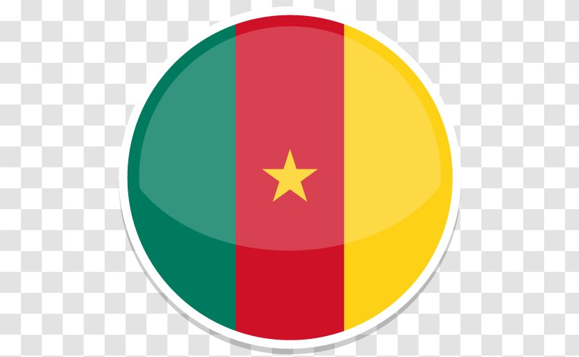 Symbol Yellow Flag Circle - Cameroon Transparent PNG