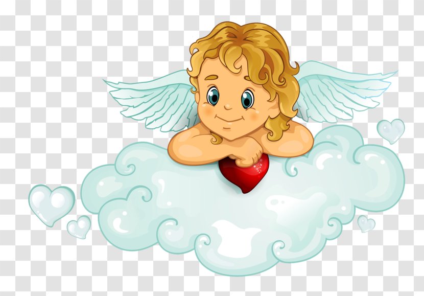 Cupid Cherub Heart Clip Art - Drawing Transparent PNG