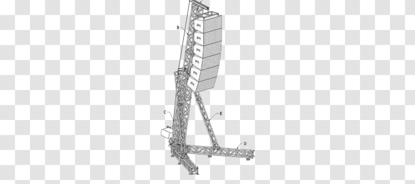 Truss Line Array Project System Loudspeaker - Datasheet - Scaffold Transparent PNG