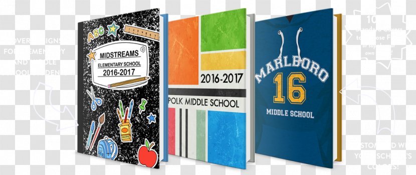 Yearbook Publishing Elementary School - Book Cover Design Transparent PNG