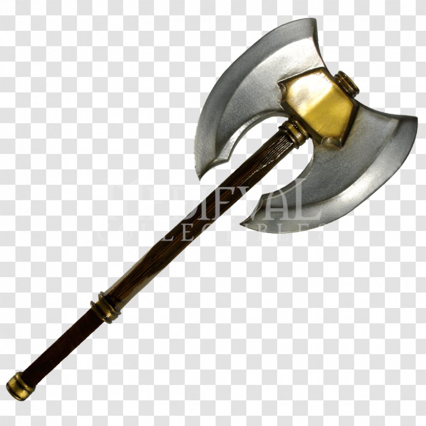 Larp Axe Battle Knife Live Action Role-playing Game - Tool - Double Headed Drawing Transparent PNG