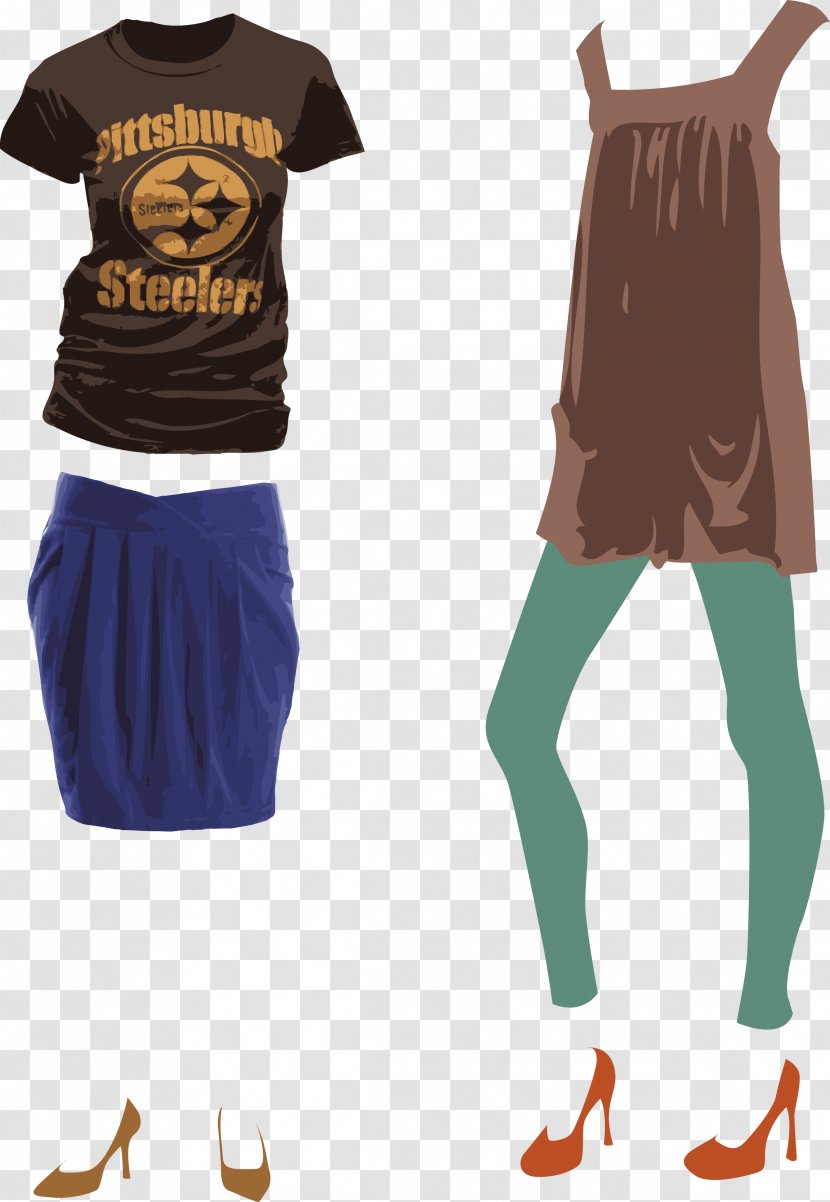 T-shirt Fashion Silhouette - Woman - Vector Women Transparent PNG