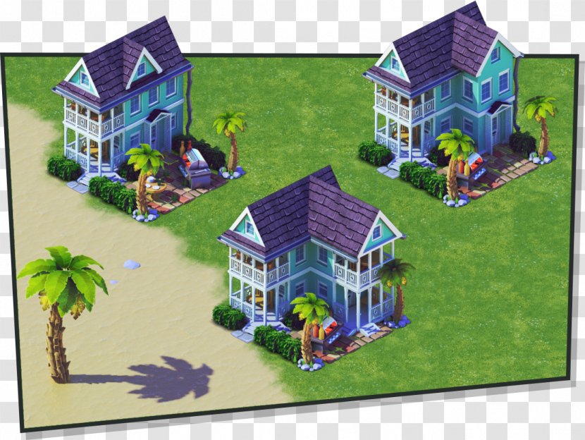 Suburb Biome Landscaping - Isometric City Transparent PNG