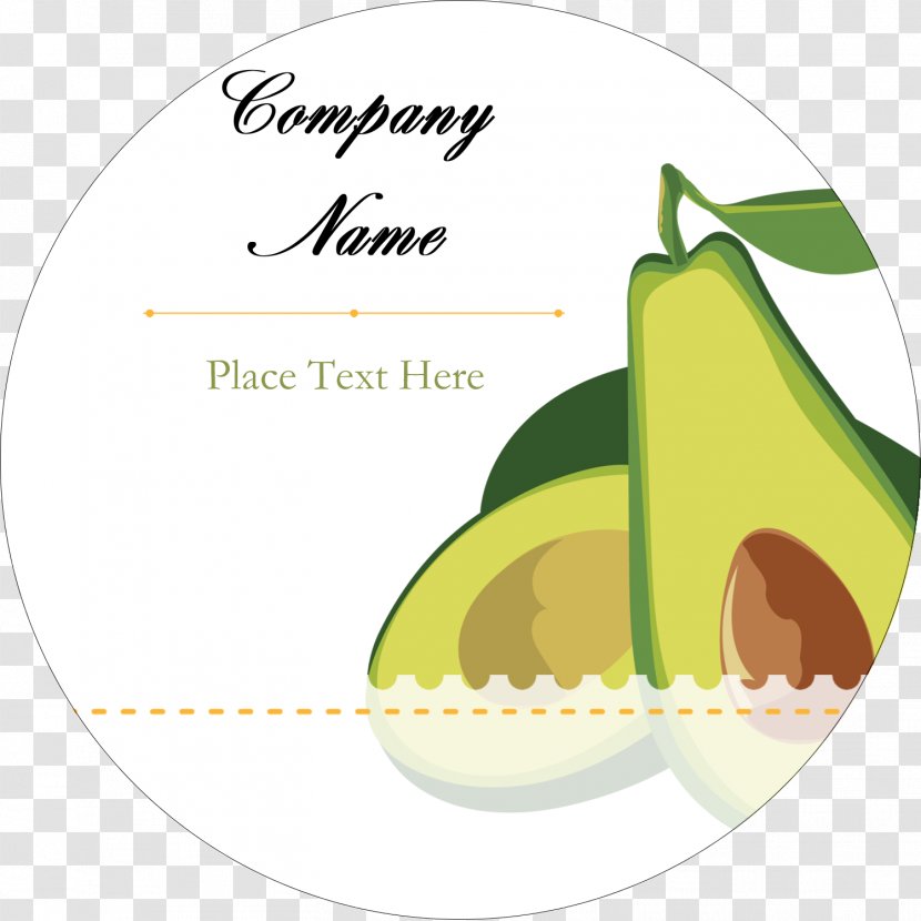 Pear Clip Art - Label - Avocados Transparent PNG