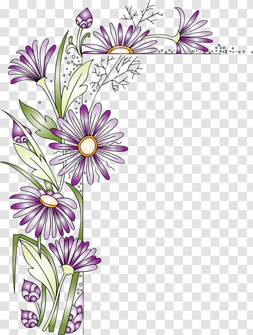 Paper Flower Picture Frames Scrapbooking Clip Art - Floristry - Corner Transparent PNG