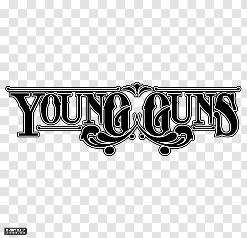 Logo Young Guns YouTube Decal - Black And White - Television Transparent PNG