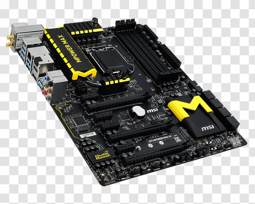 Intel LGA 1150 MSI Z87 MPower Max AC Motherboard - Heat Sink - Sheng Carrying Memories Transparent PNG