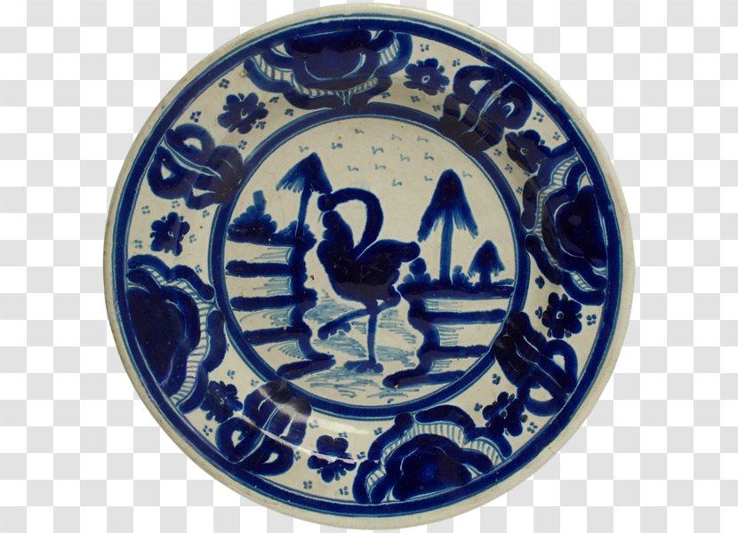 Plate Blue And White Pottery Ceramic Cobalt Platter - Talavera Transparent PNG