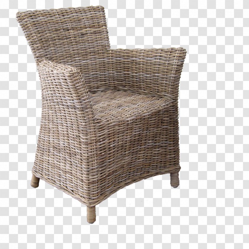 Wing Chair Furniture Wicker Rattan - Color Transparent PNG