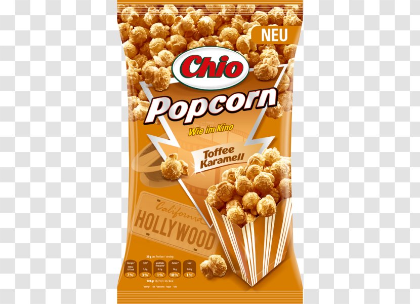 Kettle Corn Popcorn Caramel Chio Salsa - Cinema Transparent PNG