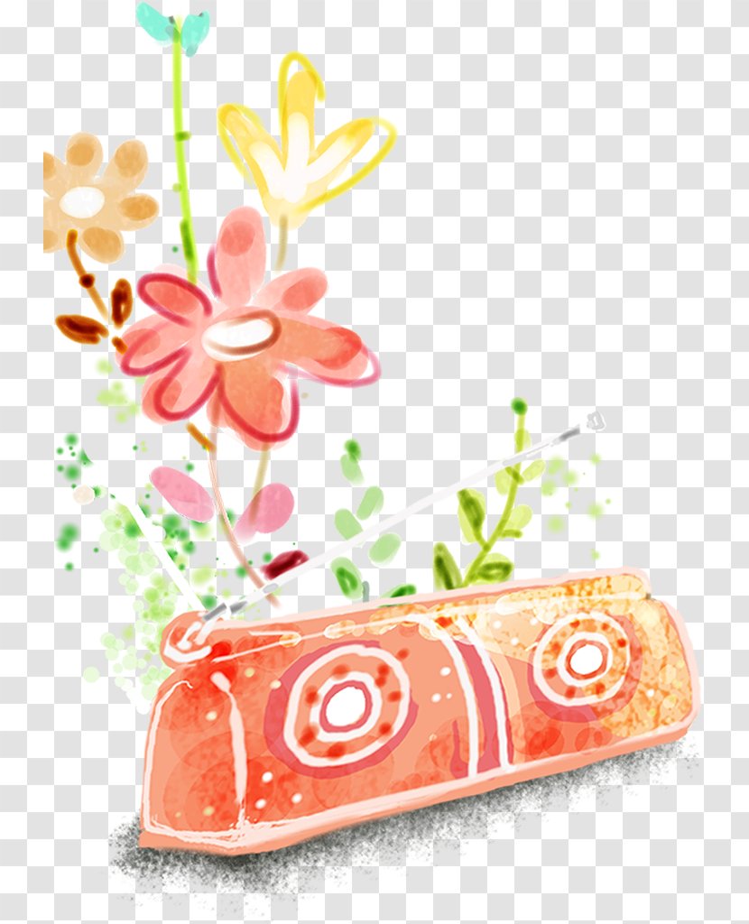 Paper Watercolor Painting Bag - Petal - The Flowers On Transparent PNG