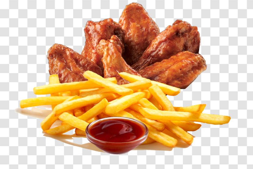 French Fries Chicken And Chips Fried Fast Food Fingers - Buffalo Wings