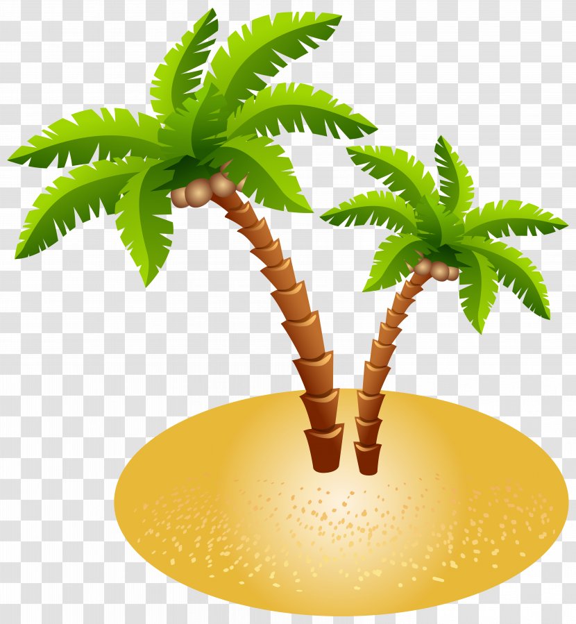Island Clip Art - Arecaceae - Palms And Sand Transparent Image Transparent PNG