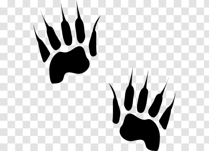 Animal Track Canidae Cat Paw - Monochrome Transparent PNG