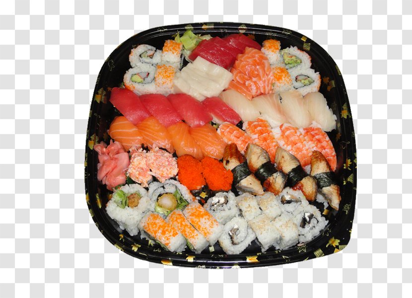 California Roll Sashimi Gimbap Sushi Plate Transparent PNG