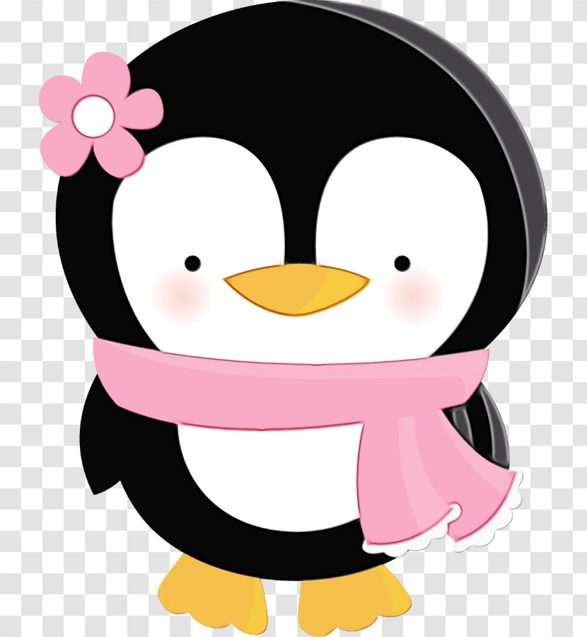 Penguin - Flightless Bird - Smile Pink Transparent PNG