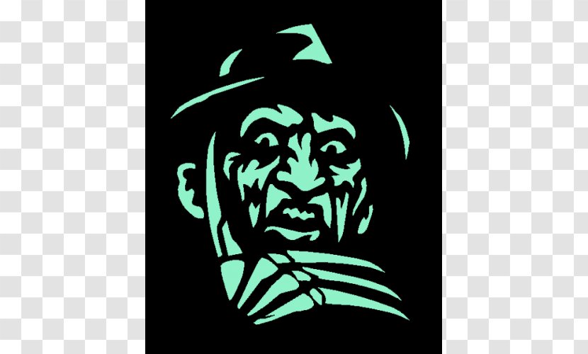 Freddy Krueger Jason Voorhees Michael Myers Chucky Stencil - Nightmare On Elm Street Transparent PNG