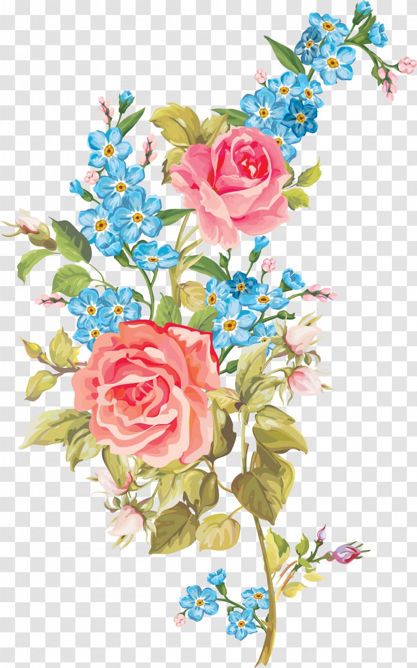 Cut Flowers Floral Design Rose - Flora - Beautiful Transparent PNG