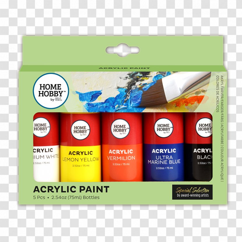 Acrylic Paint Paper Poly Tube Transparent PNG