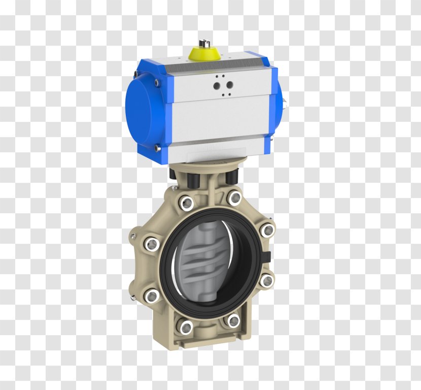 Butterfly Valve Flange Solenoid Check - Manufacturing - Industry Transparent PNG