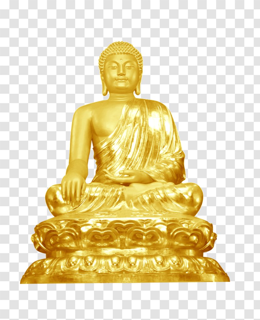 Golden Buddha Buddhahood Buddharupa Buddhism - Gautam Transparent PNG