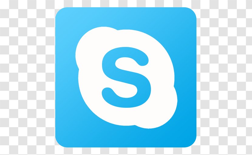 Blue Text Symbol Aqua Number - Skype Transparent PNG