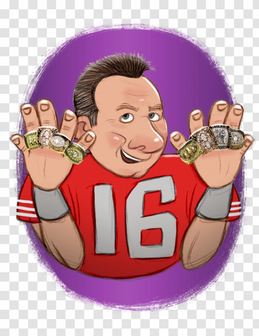 Joe Montana Cartoon Athlete Clip Art - Male - Mouth Transparent PNG