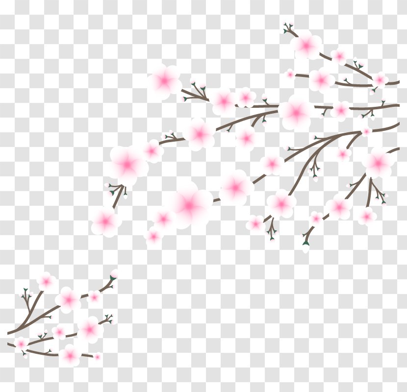 Japan Flower Cherry Blossom Euclidean Vector - Pink - Japanese Transparent PNG
