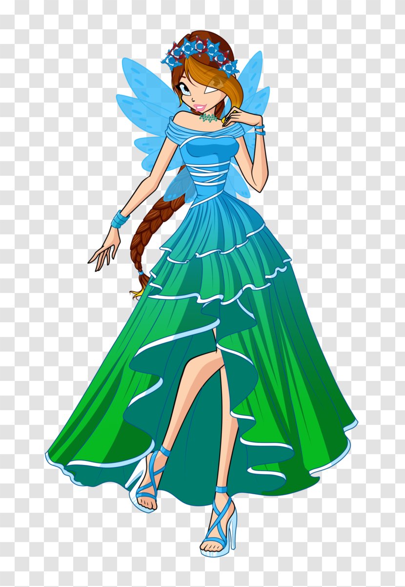 Fairy Costume Dress Clip Art - Silhouette Transparent PNG