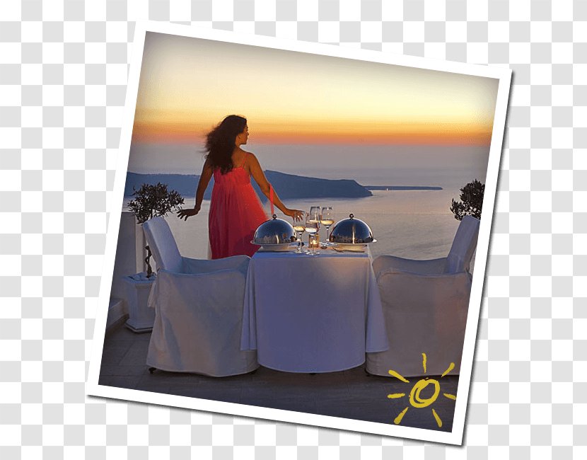 Above Blue Suites Hotel Restaurant Houseboat Dinner - Santorini Transparent PNG