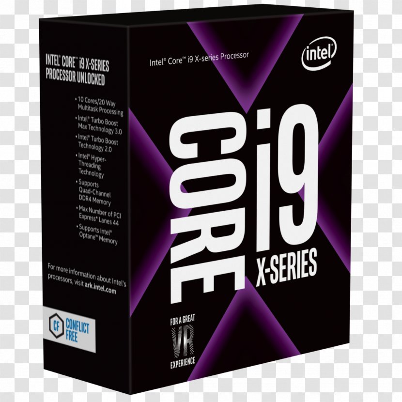LGA 2066 List Of Intel Core I9 Microprocessors Gulftown Central Processing Unit - Brand - Processor Transparent PNG