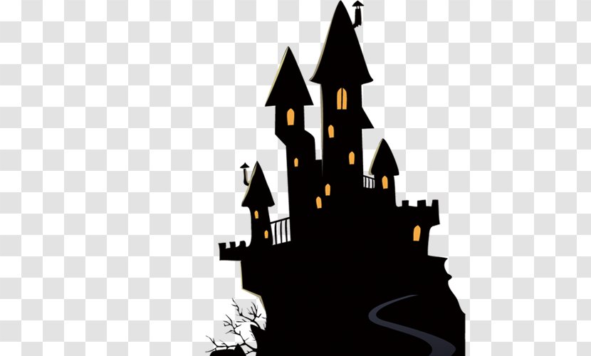 The Satanic Witch Witchcraft Halloween Film Series Wallpaper - Black Castle Transparent PNG