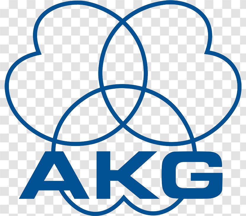 Microphone AKG Headphones Logo Acoustics - Blue Transparent PNG