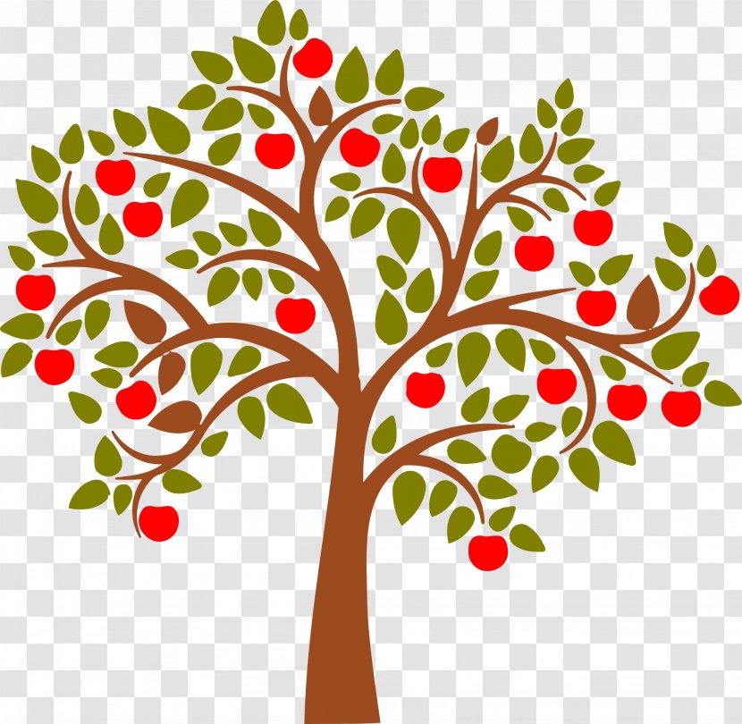 Apple Tree Clip Art - Flora - Vector Transparent PNG