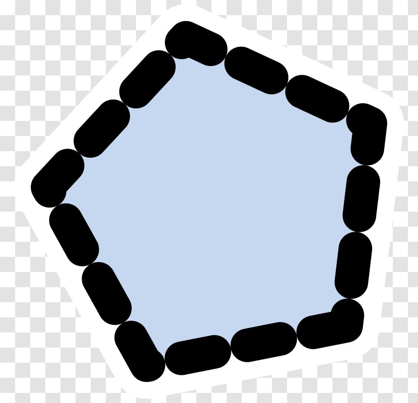 Polygon Icon - Black And White - Cliparts Transparent PNG