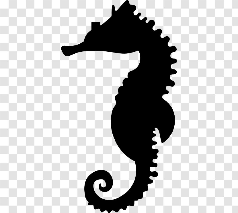 Silhouette New Holland Seahorse Clip Art - Monochrome Photography Transparent PNG