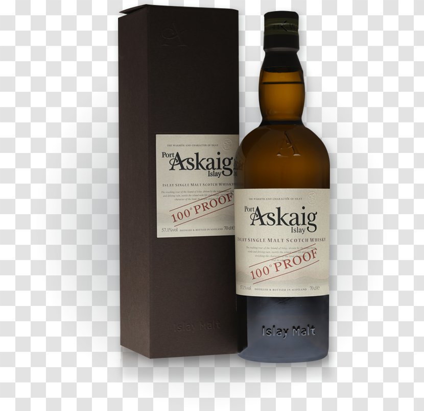 Port Askaig Whiskey Single Malt Whisky Scotch Islay - Bottle Transparent PNG