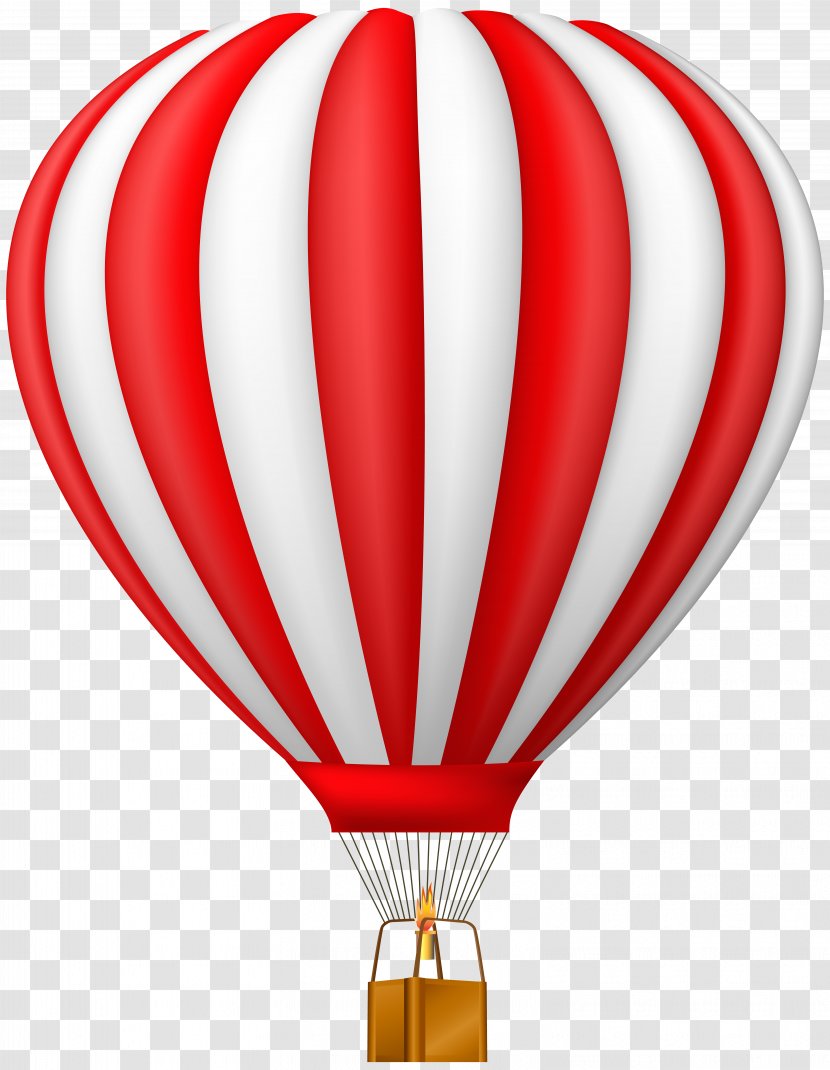Hot Air Balloon Clip Art - Pastel - Red Transparent Transparent PNG