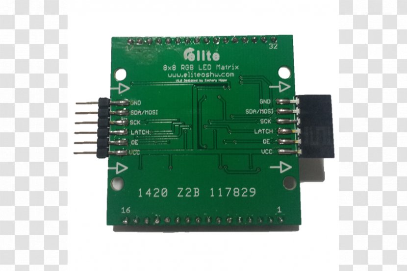 RGB Color Model Hardware Programmer Microcontroller Flash Memory Electronics - Printed Circuit Board - Led Transparent PNG