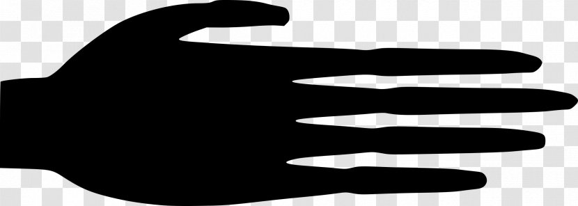 Thumb Hand Clip Art - Black Transparent PNG
