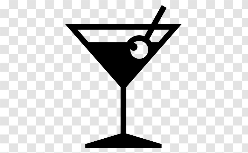 Martini Cocktail Glass Margarita - Black And White Transparent PNG
