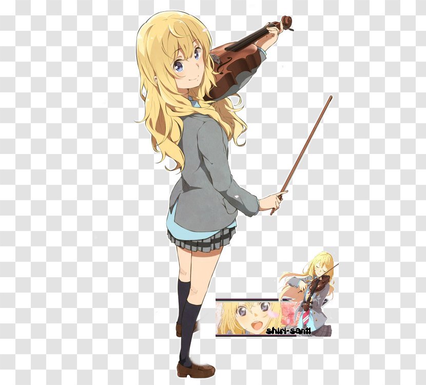 Kaori T-shirt Kousei Your Lie In April - Frame - Shigatsu Wa Kimi No Uso Transparent PNG