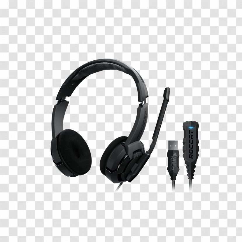 Headphones Headset ROCCAT Kulo Microphone 7.1 Surround Sound - Stereophonic Transparent PNG