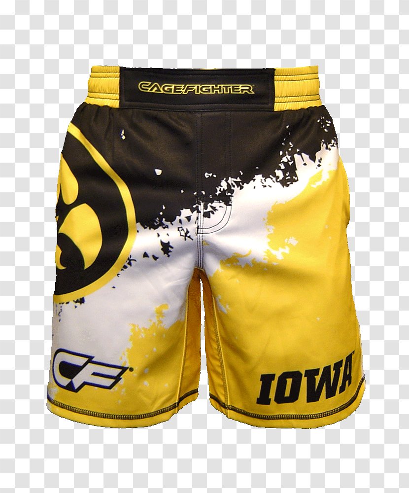 Iowa Hawkeyes Wrestling Trunks Men's Basketball University Of Hoodie - Active Shorts - Boxing Transparent PNG