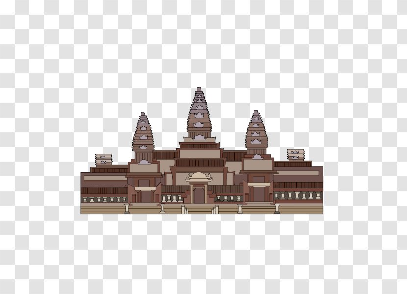 Building Cartoon - Hinduism - Classical Architecture Beige Transparent PNG